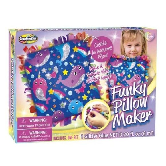 Creative Kids Funky Pillow Maker For Kids 6+  Narwall - Picture 1 of 1